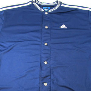 ADIDAS MENS ATHLETIC BASEBALL BUTTON UP SHIRT